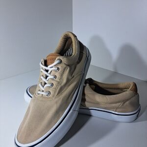 Sperry Beige Canvas Men's Sneakers